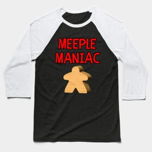 Meeple Maniac Baseball T-Shirt